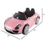 6V Electric Remote Control Sports Car Toy with Rechargeable Battery