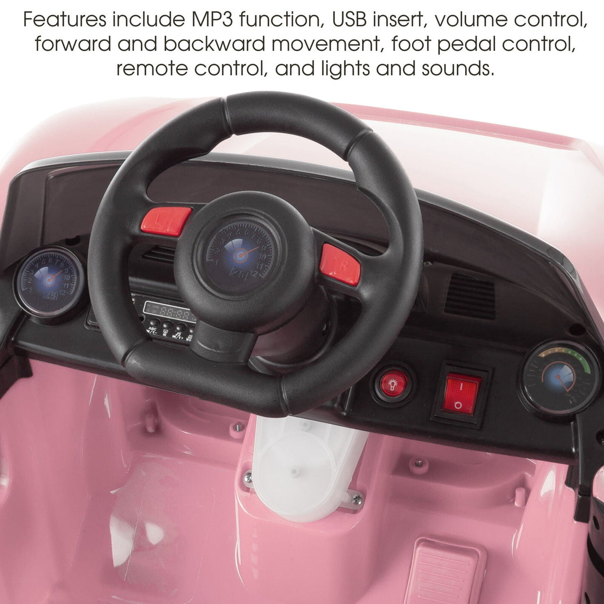 6V Electric Remote Control Sports Car Toy with Rechargeable Battery