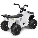 6V Electric Ride-On ATV for Kids - White