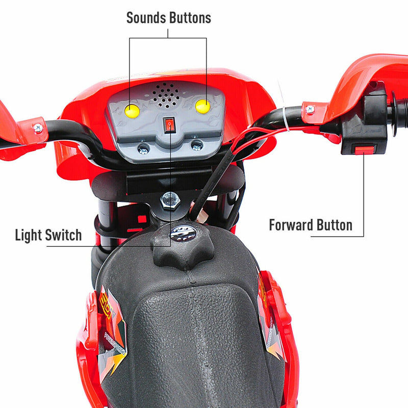 6V Electric Ride-On Dirt Bike for Kids - Outdoor Recreation Motorcycle Toy