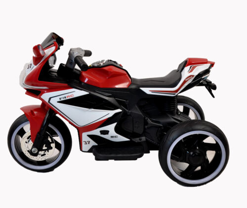 6V Kids Electric Ride-On Motorcycle with One-Button Start and Music - 66LB Bearing Toy Gift