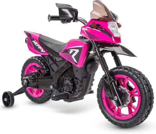6V Kids Electric Ride-On Motorcycle with Training Wheels - Fun and Safe Toy for Young Riders