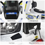 Police Motorcycle Trike for Kids with Headlight and Flashing Siren - 6V 3-Wheel Ride On
