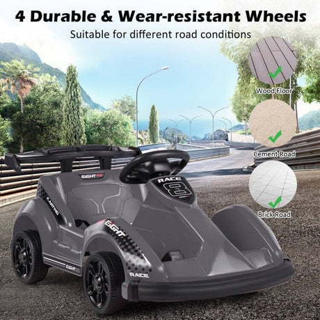 6V Kids Ride On Go Cart with Remote Control and Safety Belt - Perfect Children's Vehicle Toy Gift