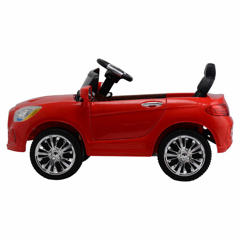 6V RC Remote Control Ride-On Car with MP3 Player and Lights for Kids - Red
