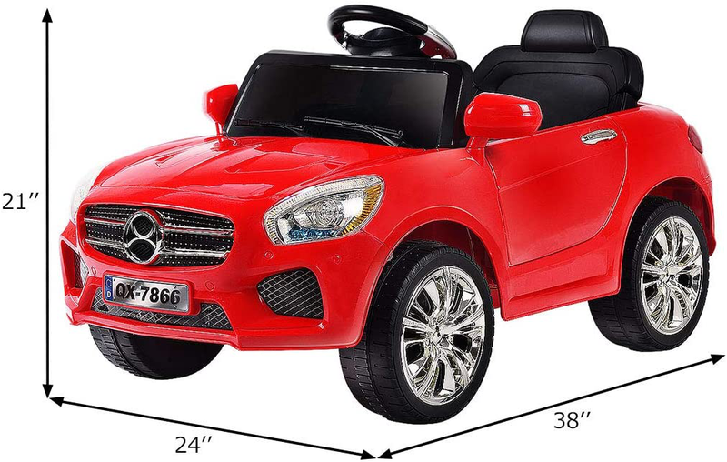 6V RC Ride On Car with Parental Remote Control and Foot Pedal Mode