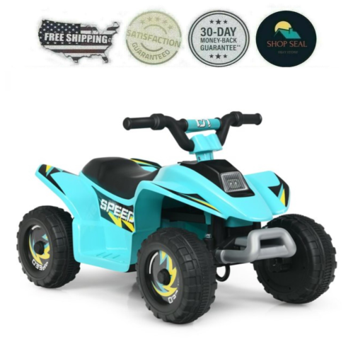 6V Rechargeable Electric ATV for Kids - Unisex Quad Bike for Boys and Girls