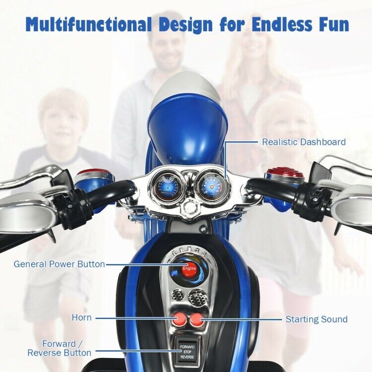 6V Toddler Electric Motorbike with Horn & Headlights - Perfect for Indoor and Outdoor Play!
