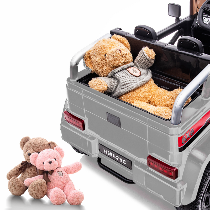 6WD Battery-Powered Kids Ride-On Truck with Remote Control and Baking Paint Finish - 24V Power Wheel