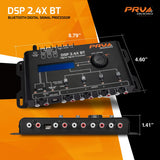PRV Audio DSP 2.4X BT 4-Channel Bluetooth Digital Signal Processor