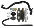 2015.5 - 2016 Ford 6.7L EGR cooler Upgrade with Coolant Re-Route Hoses, w/Pass Through plate Mels Mfg