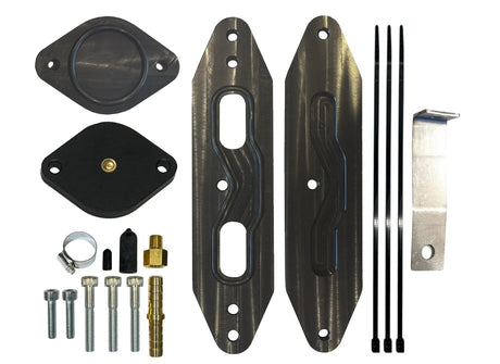 2017 - 2019 Ford 6.7L EGR Cooler upgrade kit w/Pass Through plate Mels Mfg