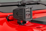 LED Light Kit Cowl Mount 2 Inch Black Pair Amber DRL Jeep Gladiator JT/Wrangler JL (18-26) Rough Country