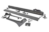 LED Light Kit Windshield 50 Inch Black Dual Row WHT DRL Jeep Gladiator JT/Wrangler JL (18-26) Rough Country