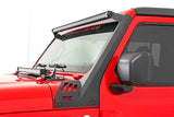 LED Light Kit Windshield 50 Inch Black Dual Row WHT DRL Jeep Gladiator JT/Wrangler JL (18-26) Rough Country