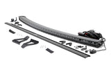 LED Light Kit Windshield Mount 50 Inch Black Single Row Jeep Cherokee XJ (84-01) Rough Country