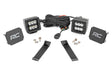 LED Light Kit Ditch Mount 2 Inch Black Pair Spot Jeep Cherokee KL (14-21) Rough Country