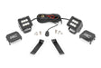 LED Light Kit Ditch Mount 2 Inch Black Pair Flood Jeep Cherokee KL (14-21) Rough Country