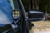 LED Light Kit Ditch Mount 2 Inch Black Pair White DRL Jeep Cherokee KL (14-21) Rough Country