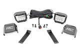 LED Light Kit Ditch Mount 3 Inch OSRAM Wide Jeep Cherokee KL (14-21) Rough Country