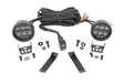 LED Light Kit Ditch Mount Black Series Round 3.5 Inch Amber DRL Jeep Cherokee KL (14-21) Rough Country