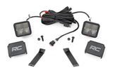 LED Light Kit Ditch Mount 2 Inch Spectrum Pair Spot Jeep Cherokee KL (14-21) Rough Country