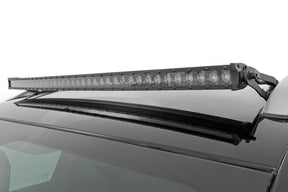 LED Light Kit Roof Mount 40 Inch Black Single Row Jeep Cherokee KL (14-23) Rough Country