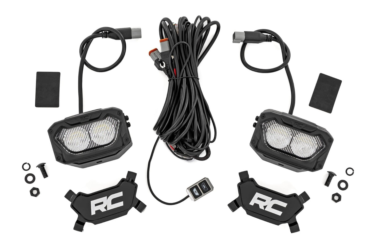 5 Inch Light Pods White/Amber DRL Flood Pair Rough Country