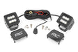 2 Inch Black Series LED Light Pods Pair Flood Rough Country