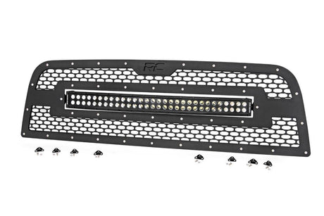 Mesh Grille 30 Inch Dual Row LED Black Ram 2500/3500 2WD/4WD (2013-2018) Rough Country
