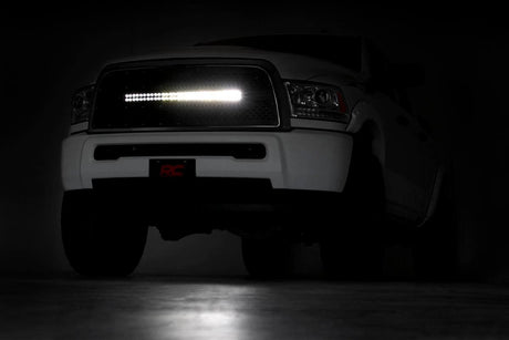 Mesh Grille 30 Inch Dual Row LED Black Ram 2500/3500 2WD/4WD (2013-2018) Rough Country