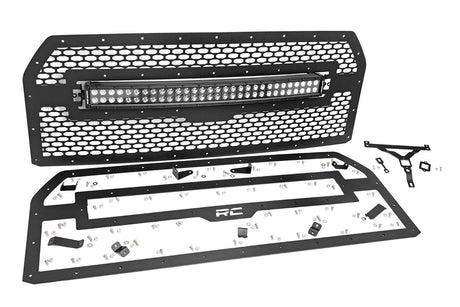 Mesh Grille 30 Inch Dual Row LED Black Ford F-150 2WD/4WD (2015-2017) Rough Country
