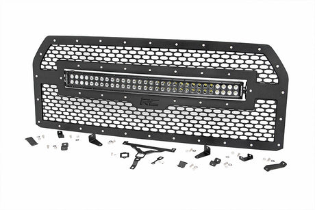 Mesh Grille 30 Inch Dual Row LED Black Ford F-150 2WD/4WD (2015-2017) Rough Country