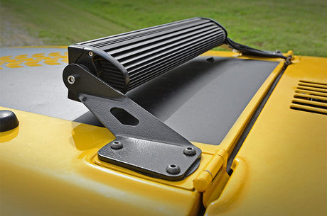 LED Light Mount Hood 20 Inch Jeep Wrangler TJ (97-06)/Wrangler Unlimited (04-06) Rough Country