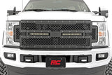 Mesh Grille 12 Inch Dual Row LED Black Ford F-250/F-350 Super Duty (17-19) Rough Country