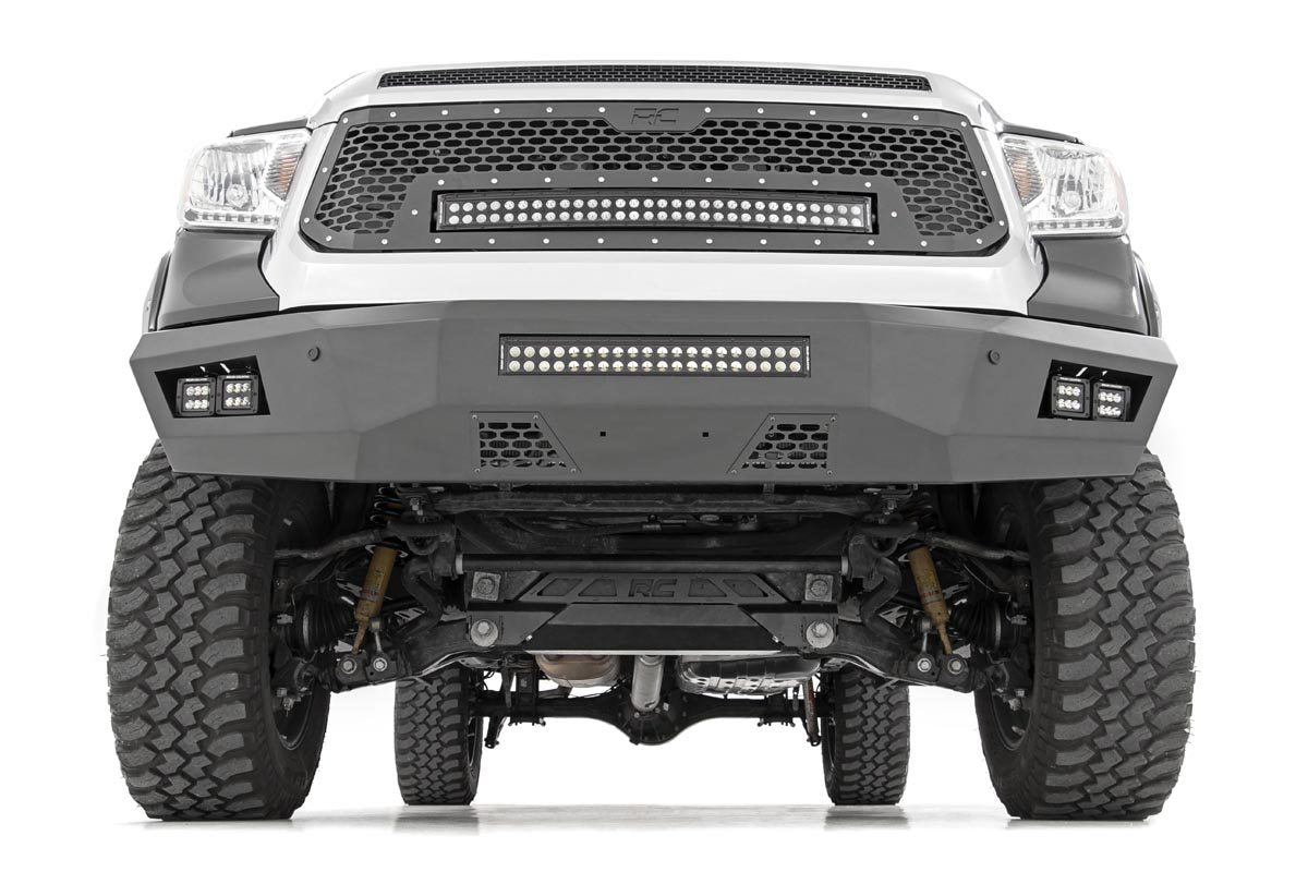 Mesh Grille 30 Inch Dual Row LED Black Amber DRL Toyota Tundra (14-17) Rough Country