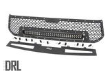 Mesh Grille 30 Inch Dual Row LED Black White DRL Toyota Tundra (14-17) Rough Country