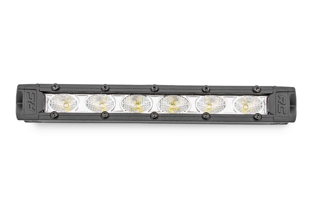 6 Inch Chrome Series LED Light Bar Slim Line Pair Rough Country