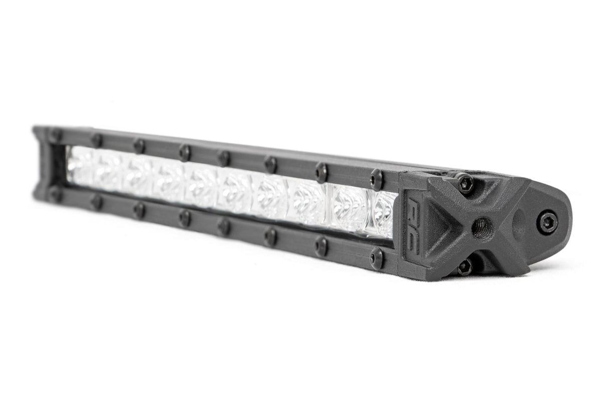 10 Inch Chrome Series LED Light Bar Slim Line Pair Rough Country