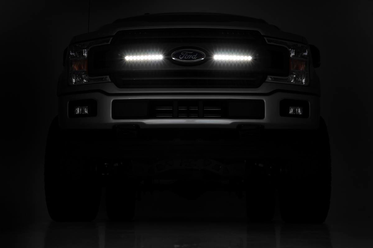 10 Inch Black Series LED Light Bar Slim Line Pair Rough Country