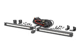 10 Inch Chrome Series LED Light Bar Slim Line Pair Rough Country