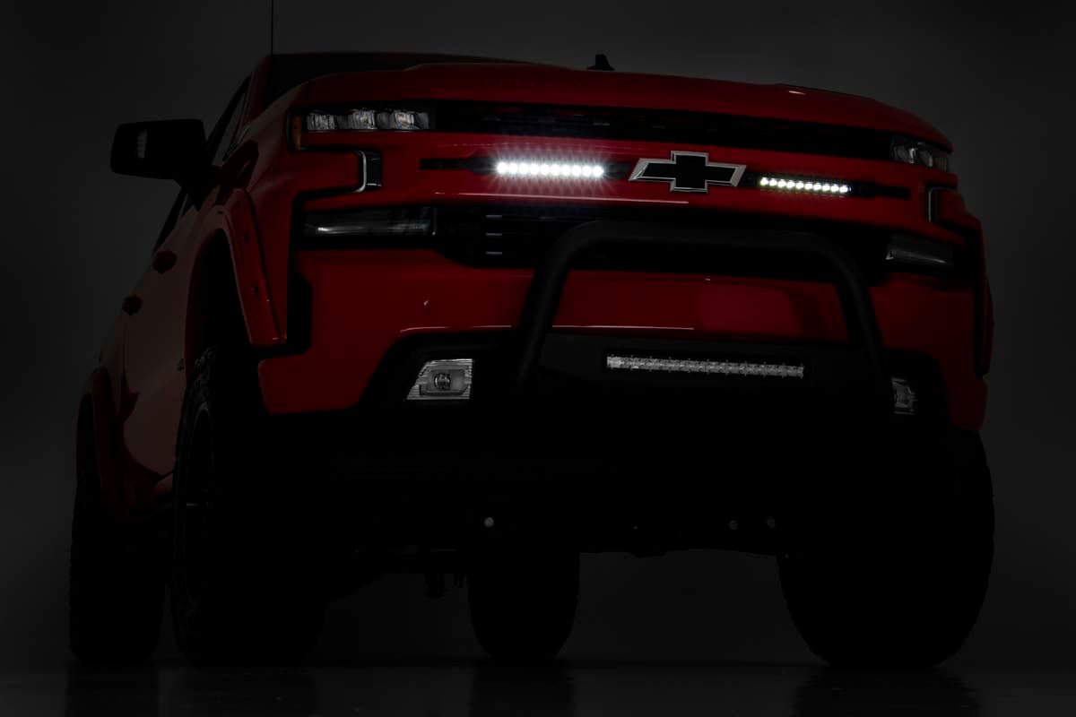 10 Inch Chrome Series LED Light Bar Slim Line Pair Rough Country