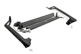 LED Light Kit Windshield Mount 50 Inch Black Dual Row Jeep Wrangler JK (07-18) Rough Country