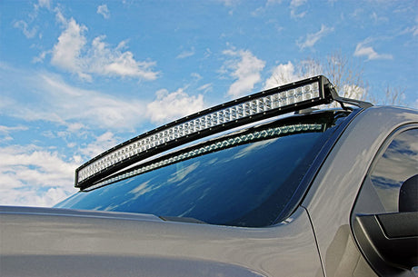 LED Light Mount Upper Windshield 50 Inch Curved Silverado/Sierra 1500/1500 SUV/2500HD/3500HD (07-14) Rough Country