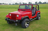 LED Light Mount Lower Windshield Pod Pair Jeep Wrangler YJ 4WD (87-95) Rough Country