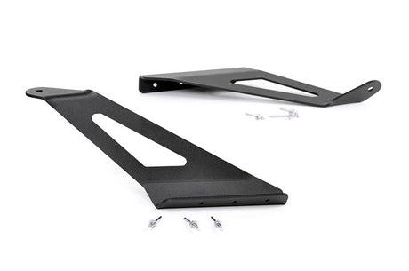 LED Light Mount Upper Windshield 50 Inch Curved Chevy/GMC SUV 1500 (15-20) Rough Country