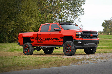 LED Light Mount Upper Windshield 54 Inch Curved Chevy/GMC SUV 1500 (15-20) Rough Country