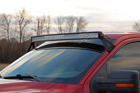LED Light Mount Upper Windshield 54 Inch Curved Ford F-150 2WD/4WD (04-14) Rough Country