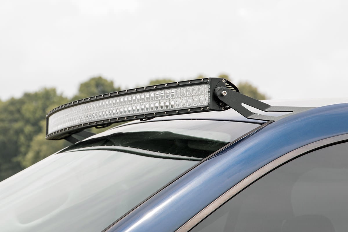 LED Light Mount Upper Windshield 54 Inch Curved Ram 1500 2WD/4WD (02-08) Rough Country