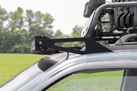 LED Light Mount Upper Windshield 50 Inch Curved Jeep Grand Cherokee ZJ (93-98) Rough Country